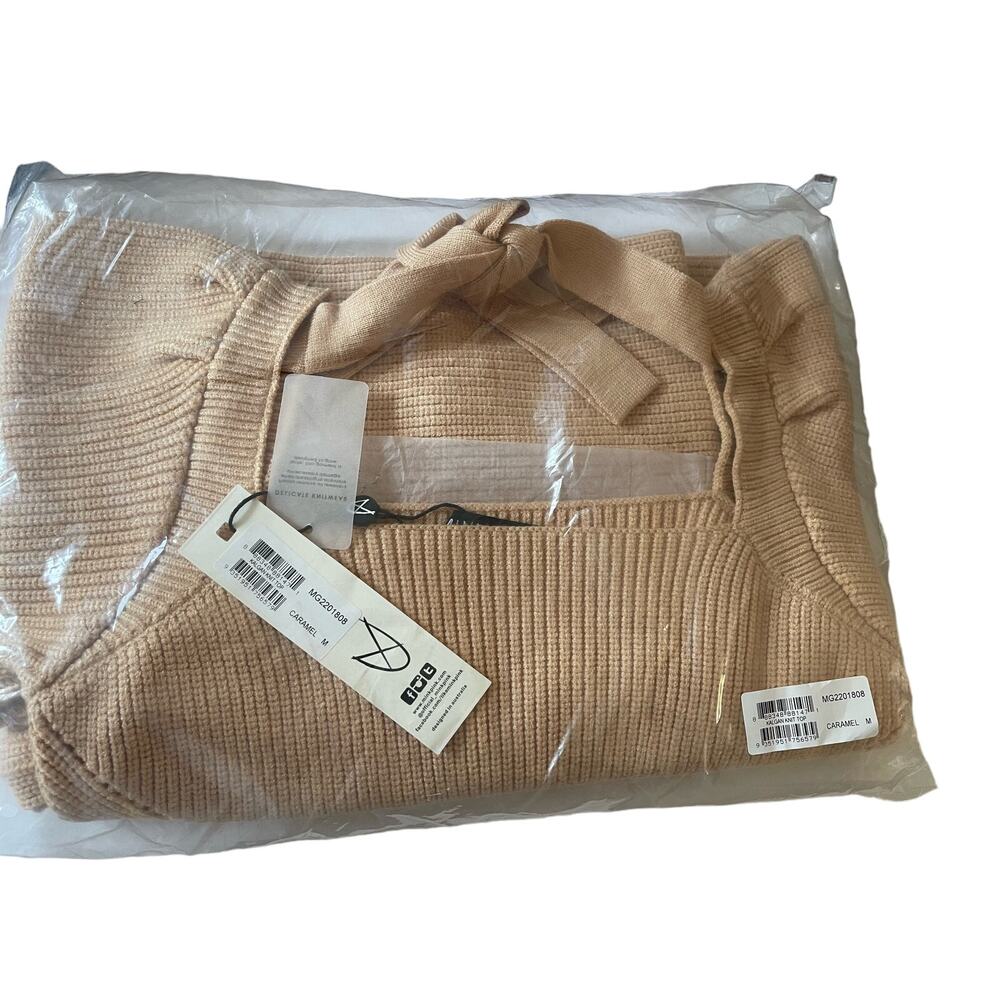 Minkpink Kalgan Knit Top, Caramel, Size: M, NWT - Picture 5 of 5